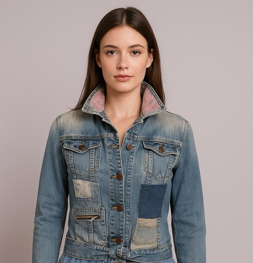 Giubbino in jeans handmade
