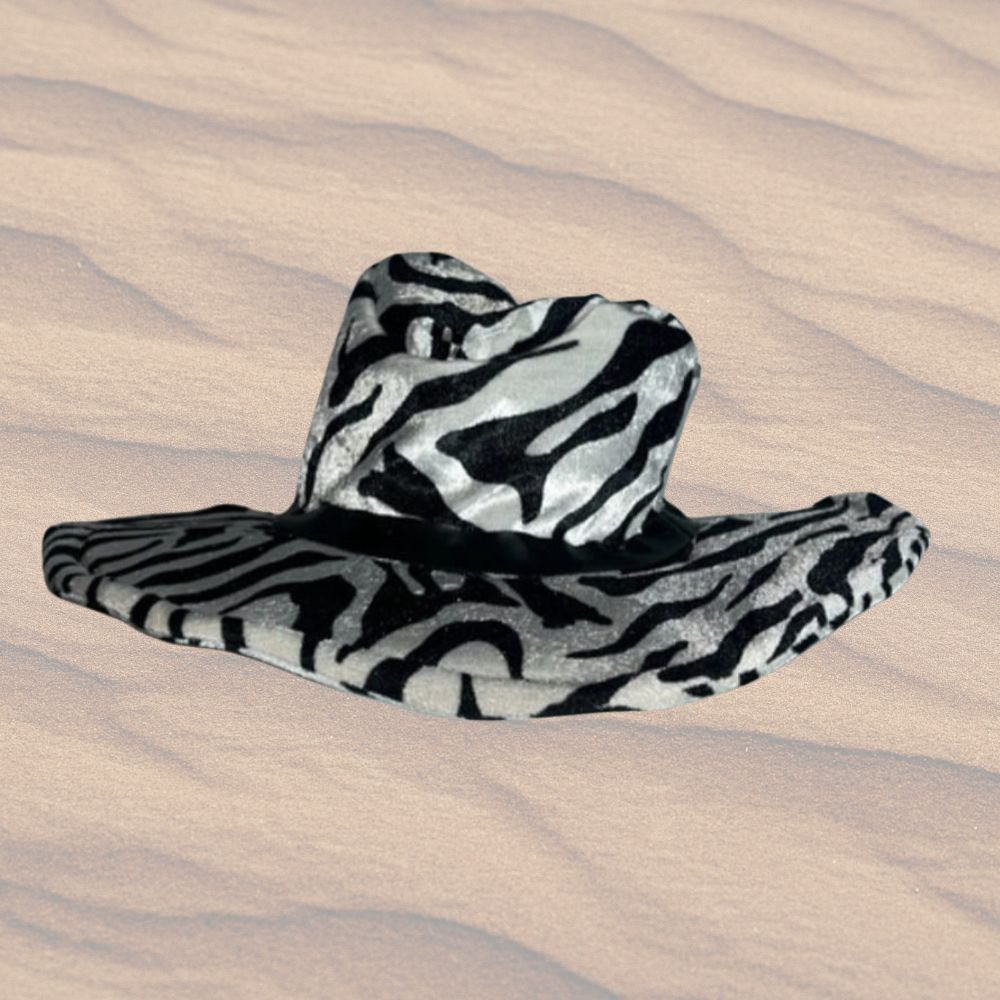 Cappello animalier: leopardato e zebrato - immagine 2