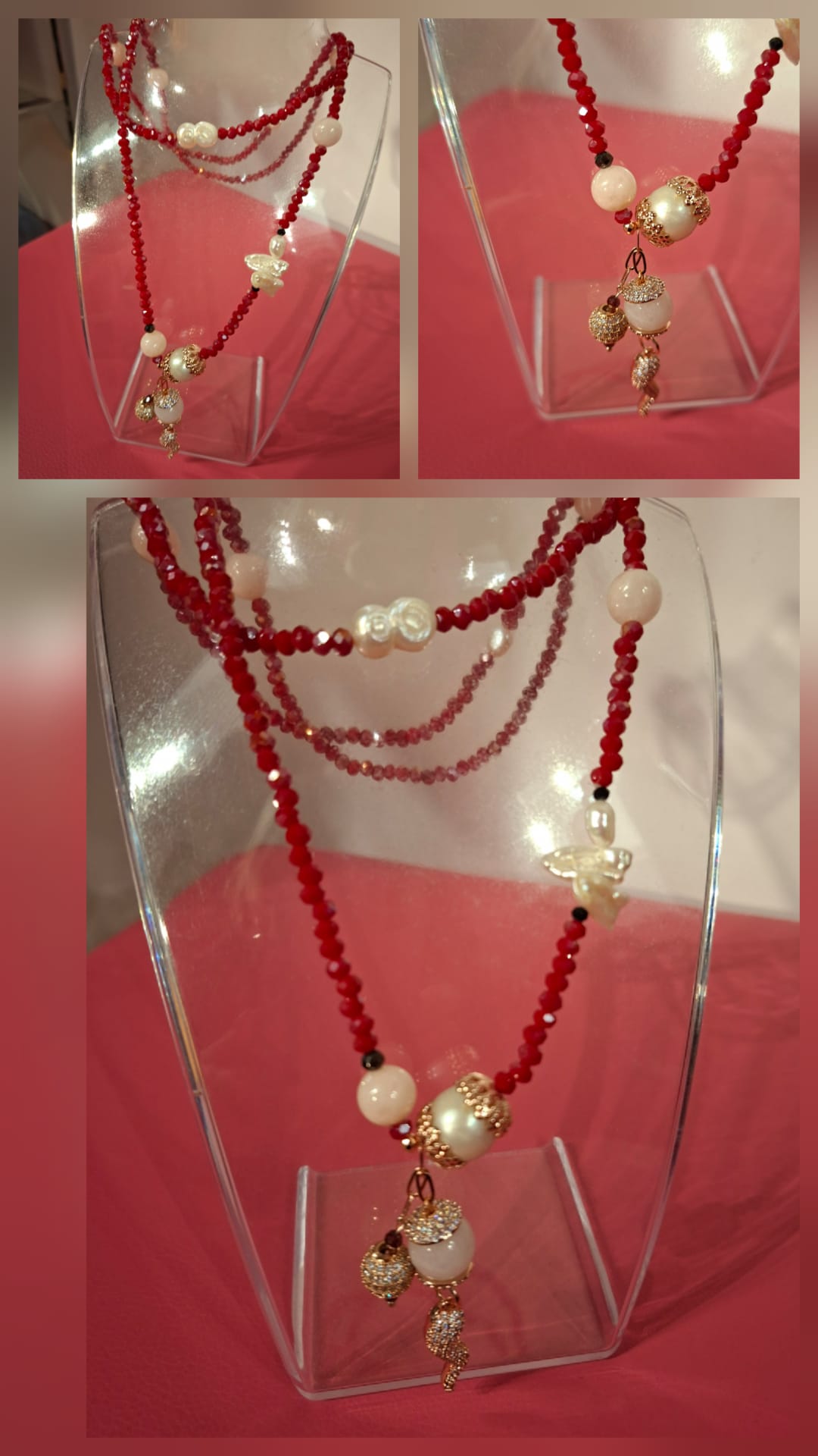 Collana handmade con perle di fiume