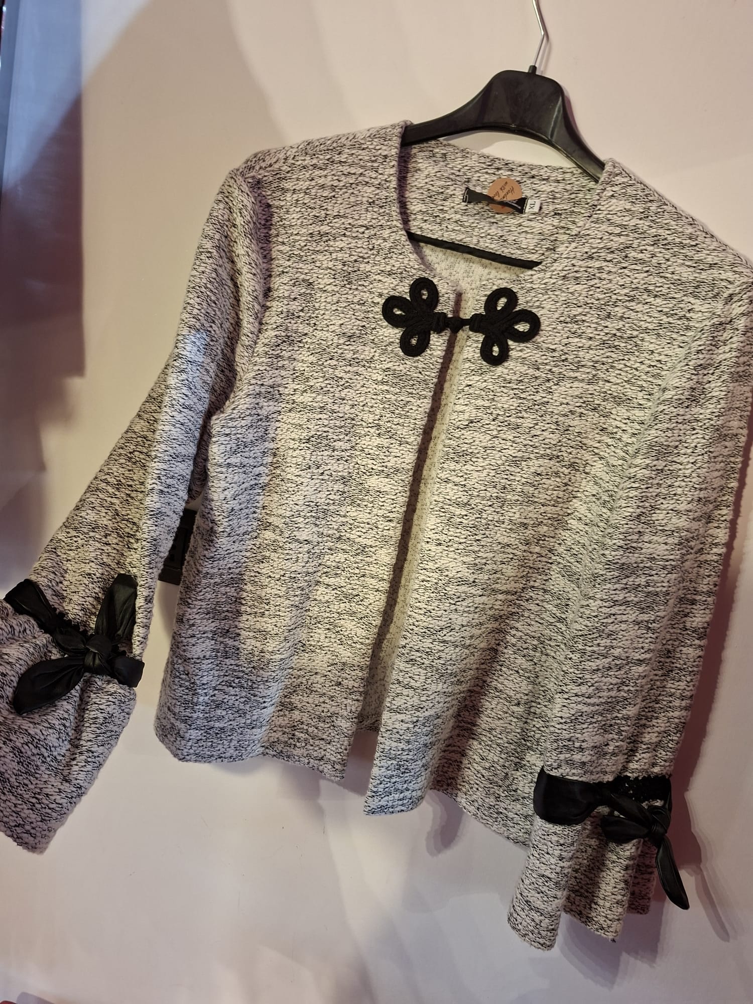Giacca con Inserti Pelle e Macramè - immagine 4