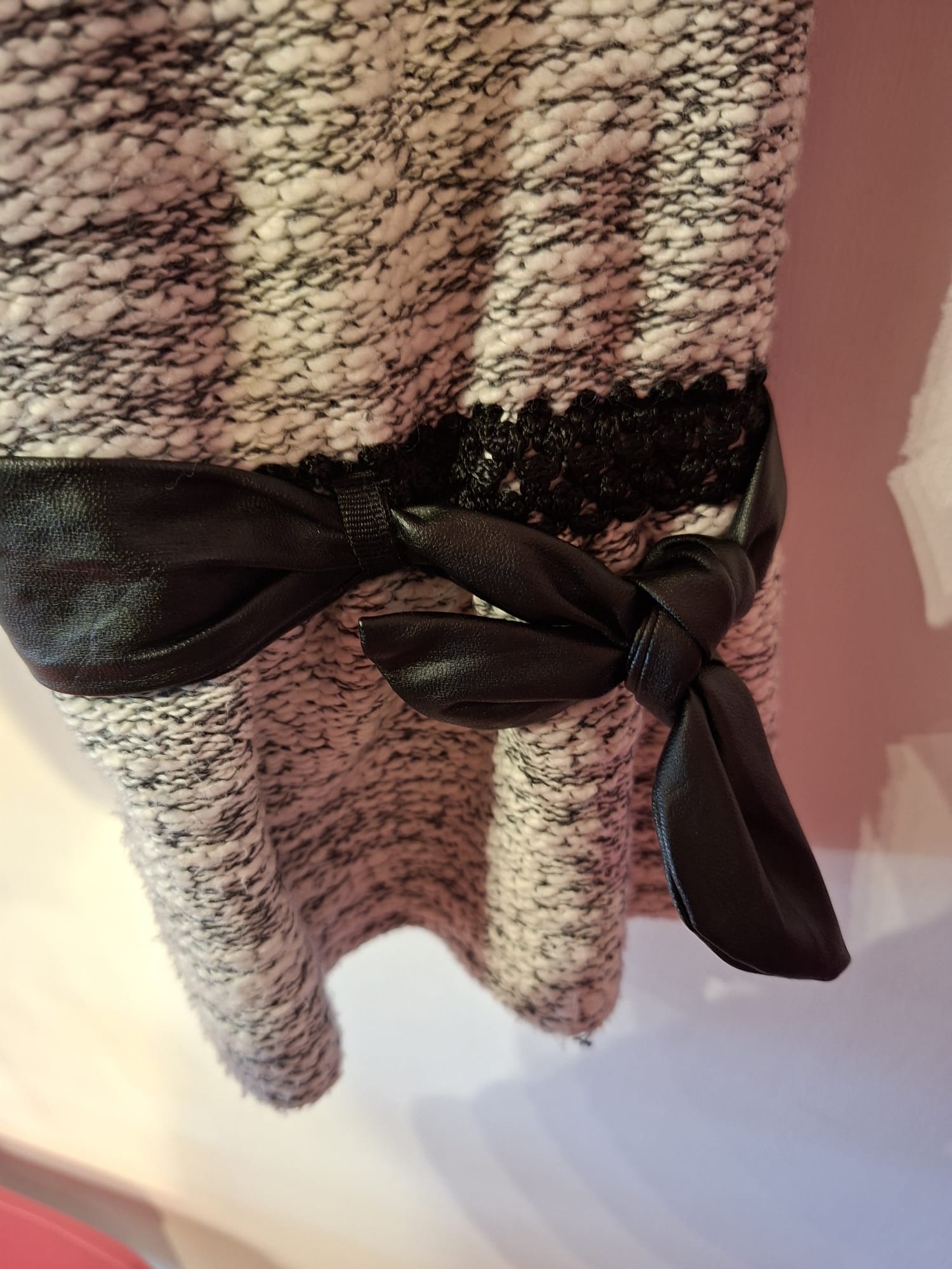 Giacca con Inserti Pelle e Macramè - immagine 3