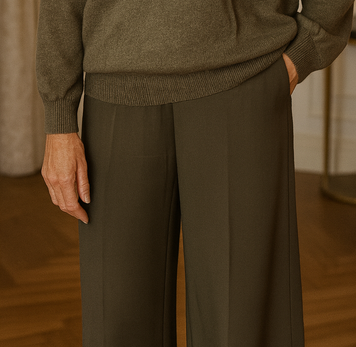 Pantalone verde con elastico